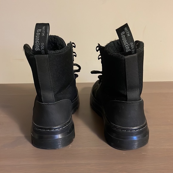 Dr. Martens Black Textile Winter Boots - Men’s Size 8 - Picture 5 of 10